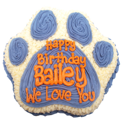 big paw dog cake